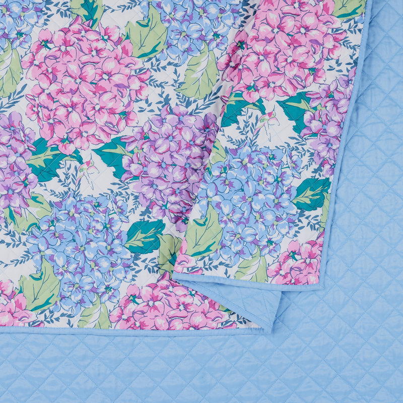 Vera Bradley Happy Hydrangea 3 Piece Quilt Set Wayfair